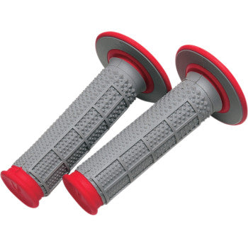 RENTHAL Tapered Dual-Compound Grips - Red