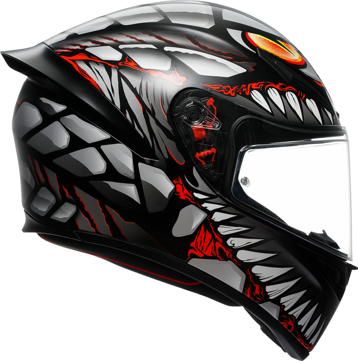 AGV K1 S Lyzard Matte Black/Gray/Red Helmet