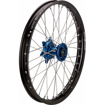 Moose Offroad SX-1 Complete Wheel - Black Wheel/Blue Hub - 19x1.4 - Suzuki RM/Yamaha YZ