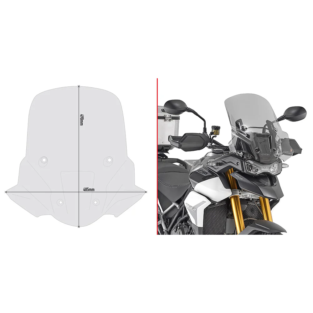 GIVI WINDSHIELD SPECIFIC SMOKE TRI