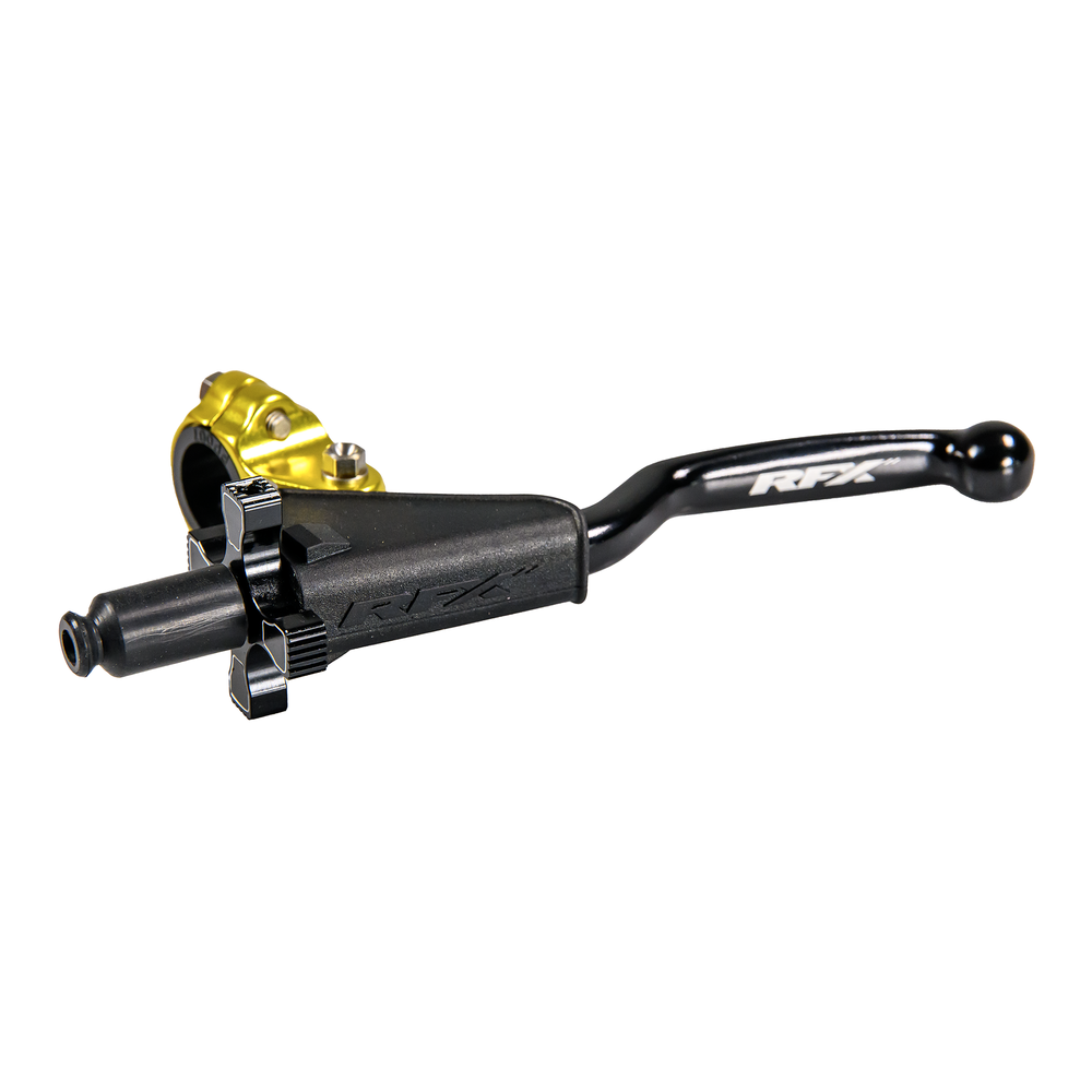 RFX CLUTCH LEVER ASSEMBLY YELLOW W/ BLACK LEVER