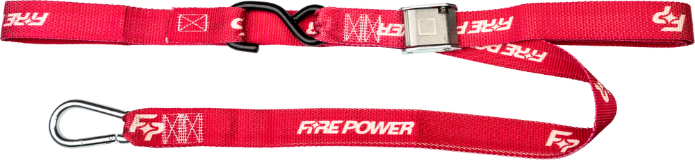FIRE POWER 1.5" TIE-DOWN SOFT-TIE RED 2/PK