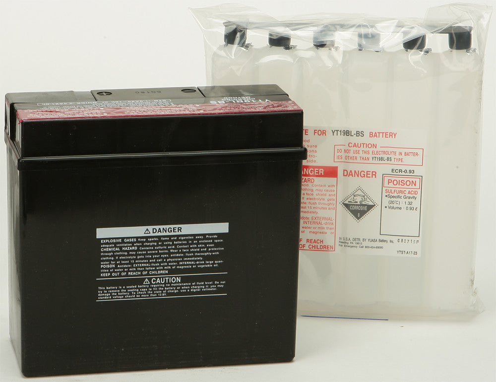 BATTERY YT19BL-BS MAINTENANCE FREE