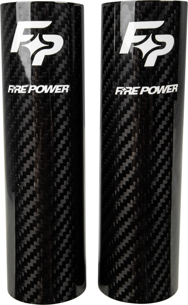 FIRE POWER CARBON FIBER FORK SHIELD UPPER 52 X 160 MM