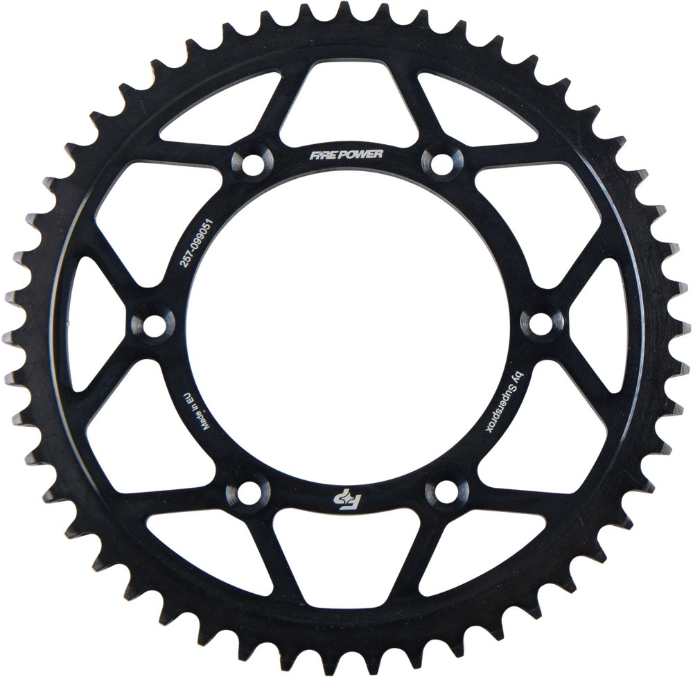 FIRE POWER REAR SPROCKET STEEL 51T BLK
