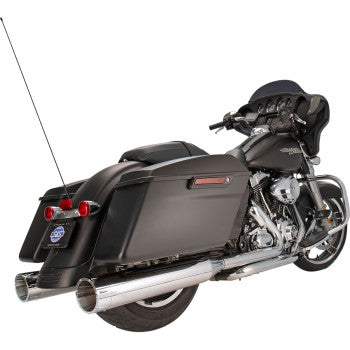 S&S Cycle 4-1/2" MK45 Performance Mufflers - Chrome with Chrome Tracer