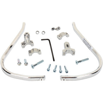 Moose Offroad Aluminum Handguards Aluminum Handguards - 1-1/8" - Silver