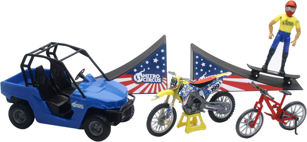 NEW-RAY REPLICA NITRO CIRCUS PLAY SET ASSORTED NITRO CIRCUS PLAY SET