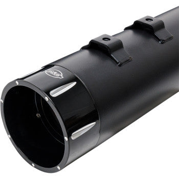 S&S Cycle 4-1/2" MK45 Performance Mufflers - Black Tracer