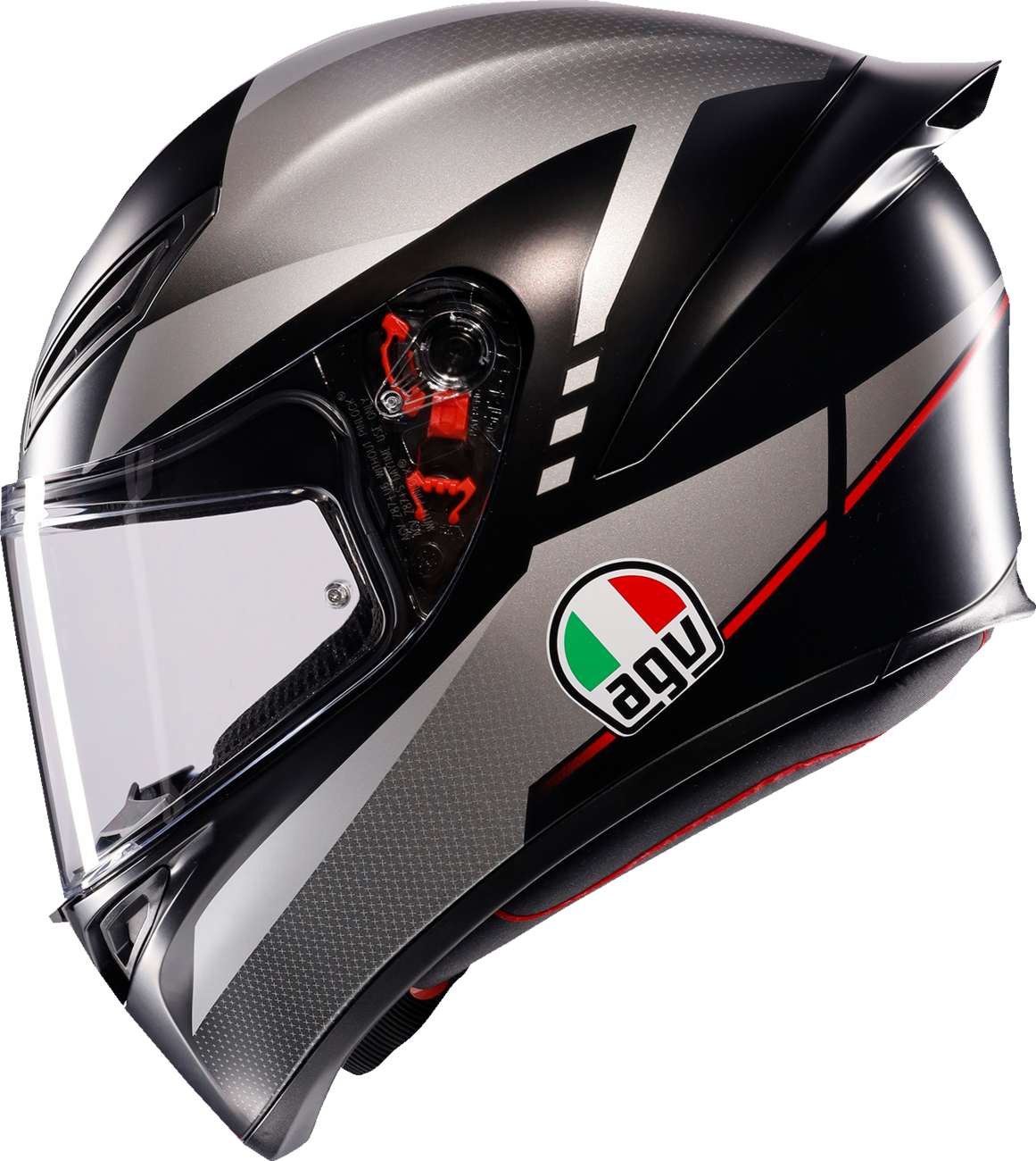 AGV K1 S Lap Matte Black/Gray/Red Helmet