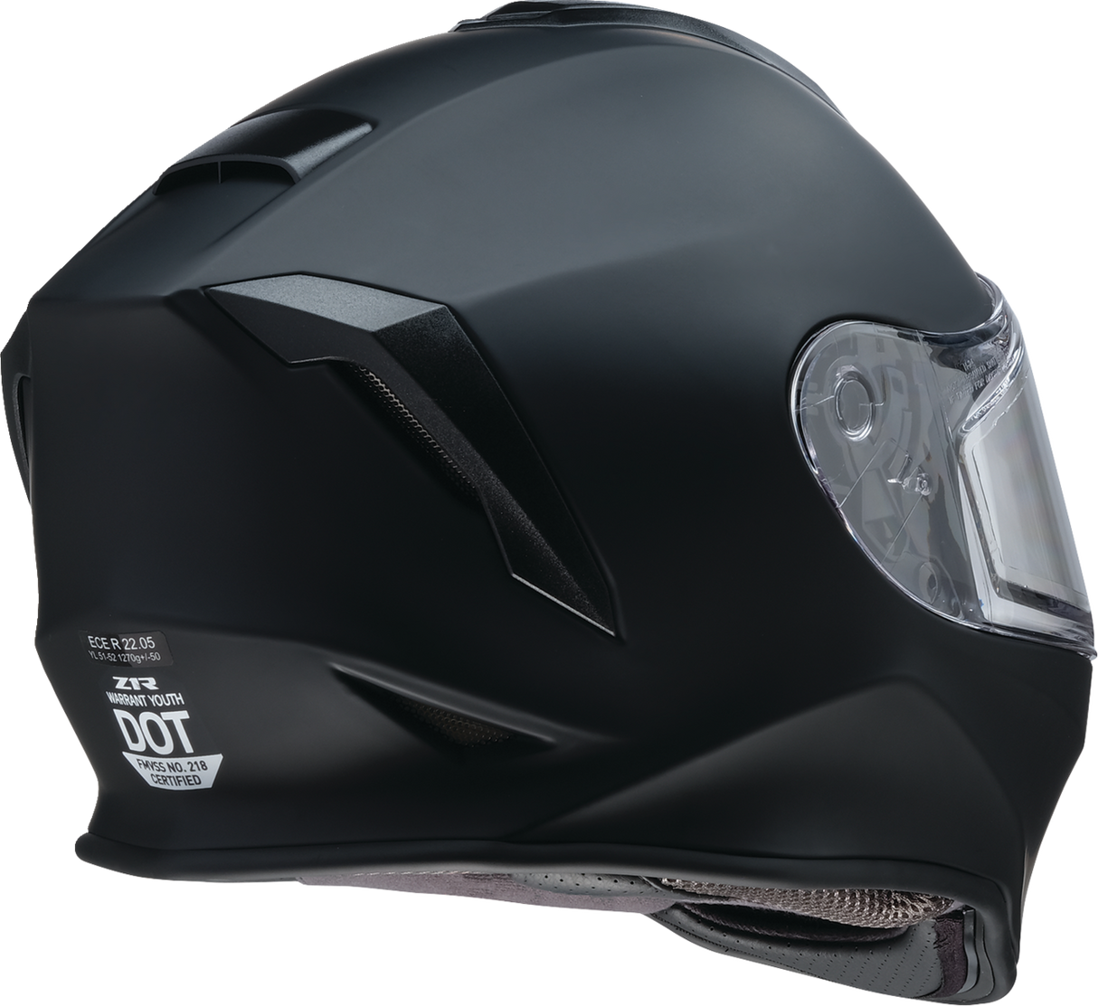 Youth Warrant Snow Helmet Matte Black