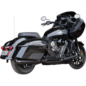 S&S Cycle 2-into-1 Qualifier Exhaust System - Guardian Black - 49 State - Indian with PowerPlus