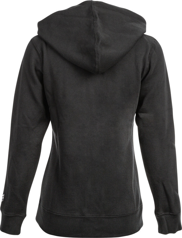 WOMEN'S FLY CORPORATE ZIP UP HOODIE BLACK SM