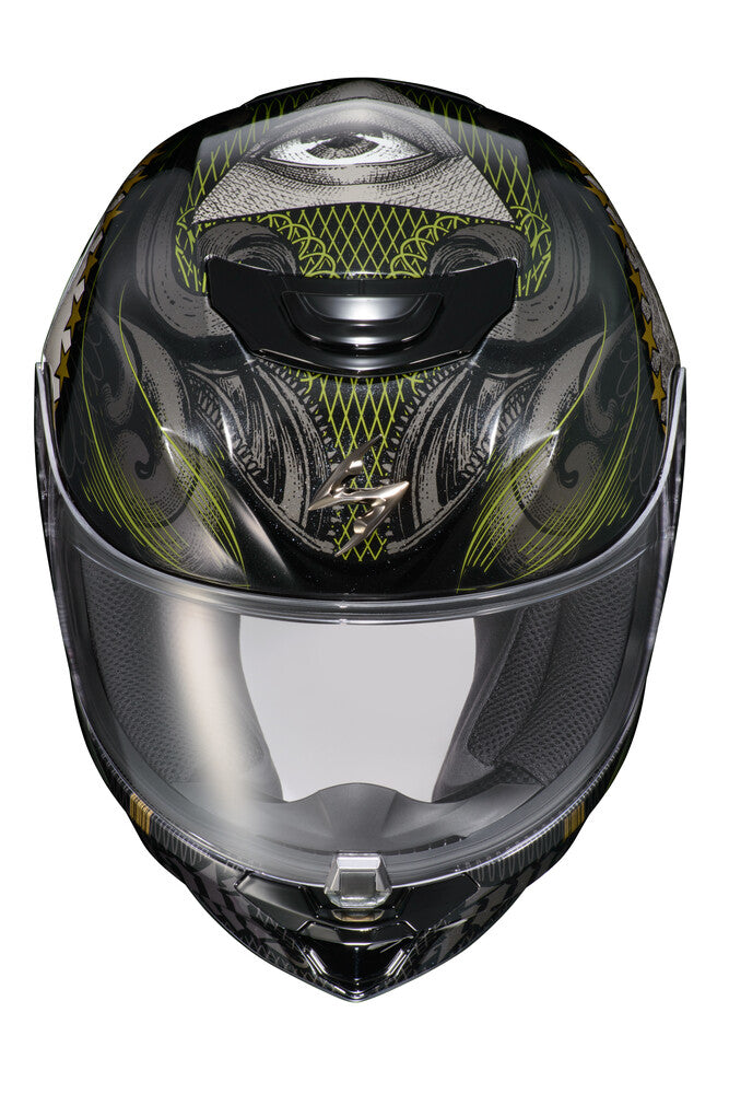 EXO-R420 FULL-FACE HELMET ILLUMINATI 2 BLACK 2X