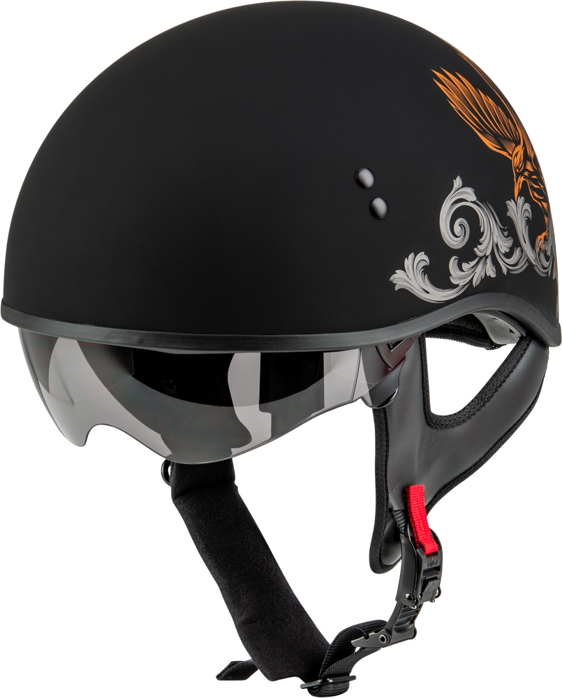 HH-65 Corvus Matte Black/Orange Helmet