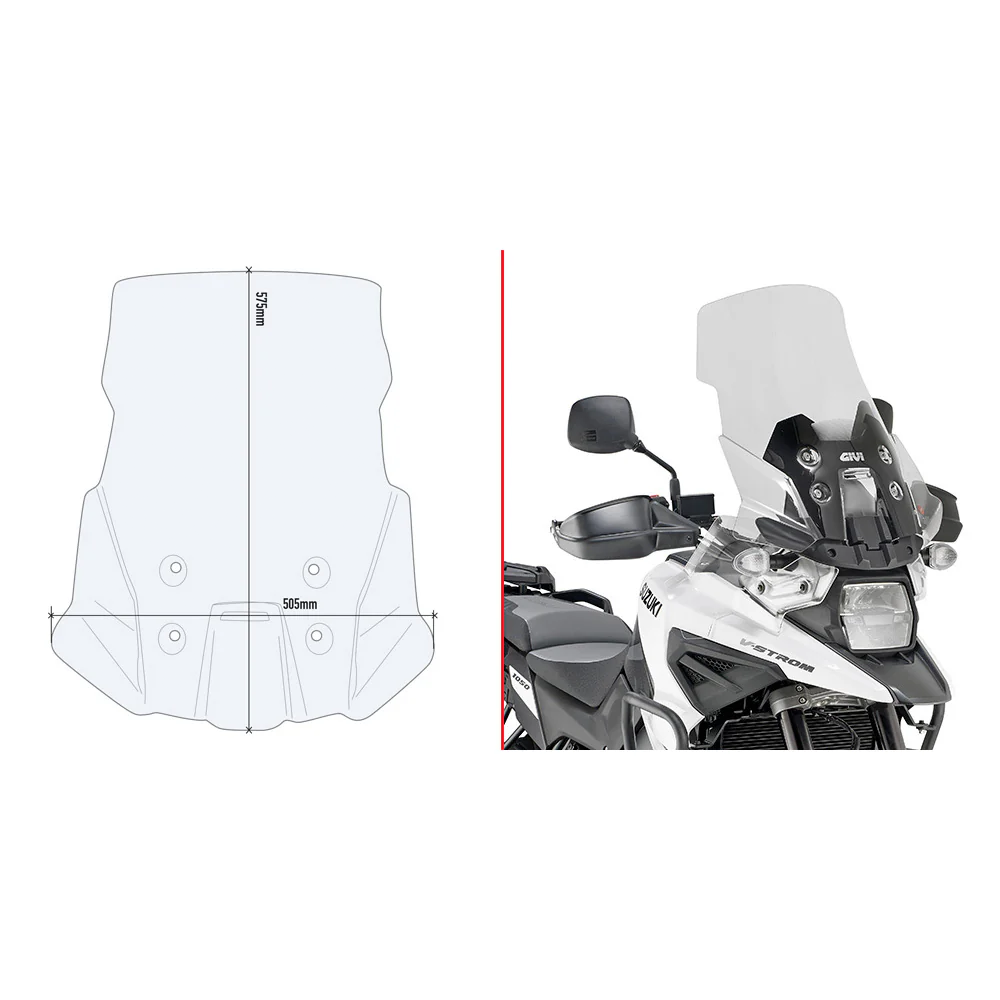 GIVI WINDSHIELD SPECIFIC CLEAR SUZ