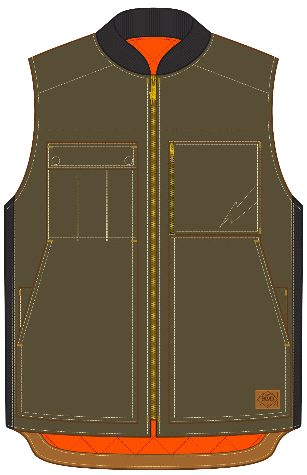 CORTECH THUNDERBIRD VEST OLIVE XLG - THUNDERBIRD VEST OLIVE