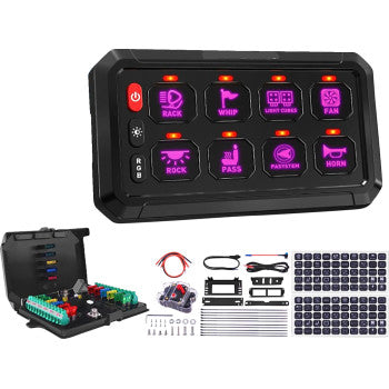 Moose Offroad Gang Switch Panel Gang Switch Panel - 8 Position