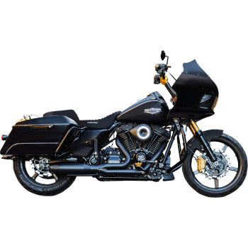 S&S Cycle 2-into-1 Qualifier Exhaust System - Race Only - Guardian Black
