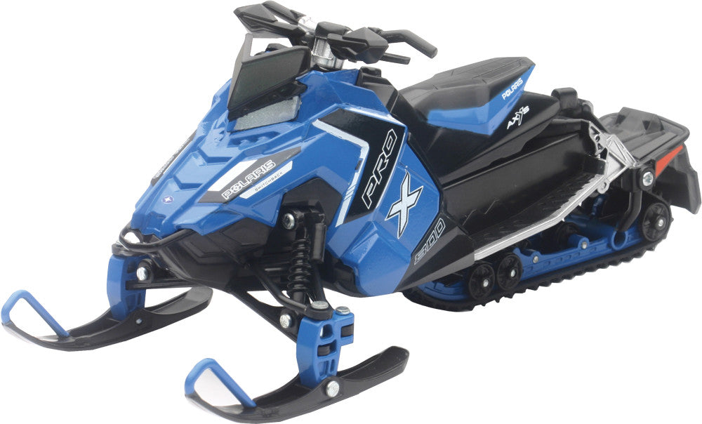 NEW-RAY REPLICA 1:16 SNOWMOBILE POLARIS PRO-X 800 BLUE