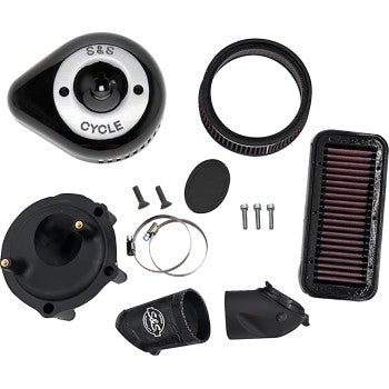 S&S Cycle Stealth Air Cleaner Kit with Cover - Black - Indian
