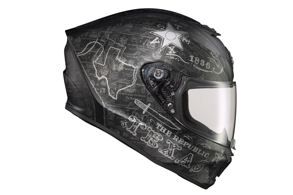 EXO-R420 FULL-FACE HELMET LONE STAR BLACK/SILVER