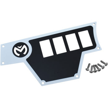 Moose Offroad Dash Plate for RZR Dash Plate - Large - Left - White