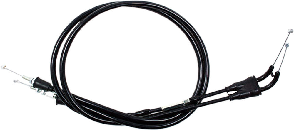 MOTION PRO BLACK VINYL THROTTLE PUSH-PULL CABLE SET