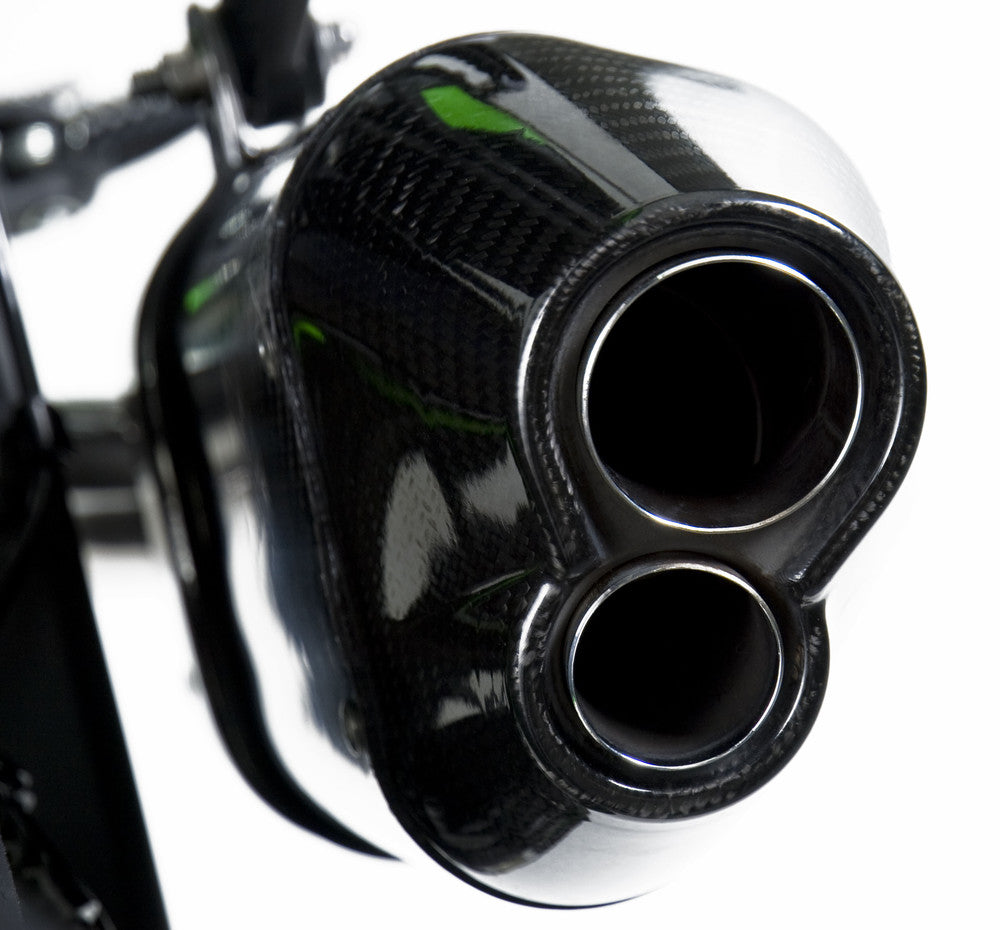 EXHAUST RACE R-77D 3QTR SLIP-ON SS-CF-CF