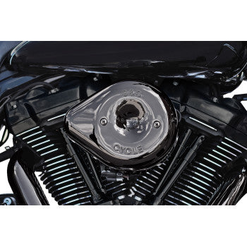 S&S Cycle Stealth Teardrop Air Cleaner Kit - M8 - Lava Chrome