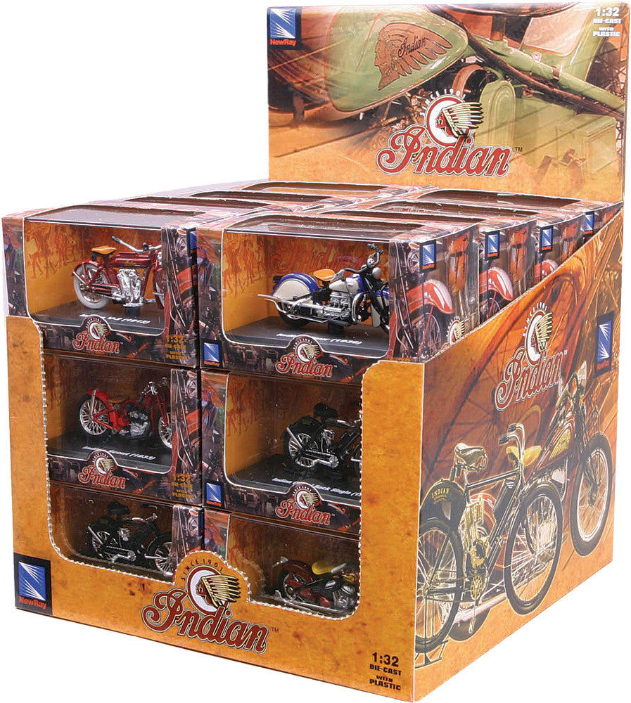 NEW-RAY REPLICA 1:32 SPORT SCOUT SET ASSORTED INDIAN MODELS