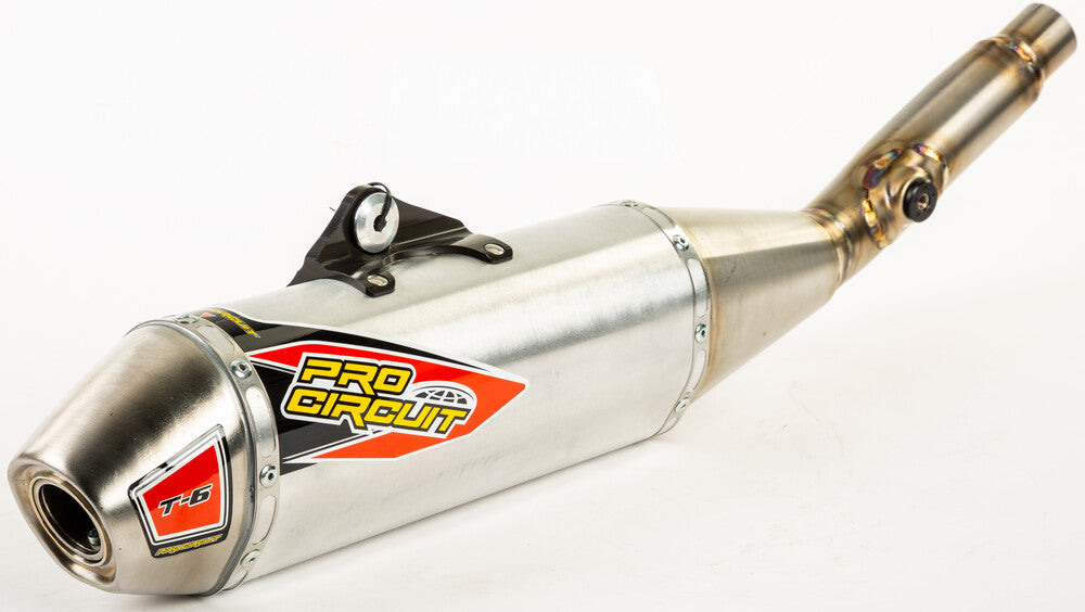 PRO CIRCUIT T-6 STAINLESS SLIP-ON SILENCER KX450F '19-22