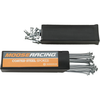 Moose Offroad Coated Steel Spoke Set Spoke Set with Nipples - Coated Steel - Rear - 19" - Honda CR/CRF