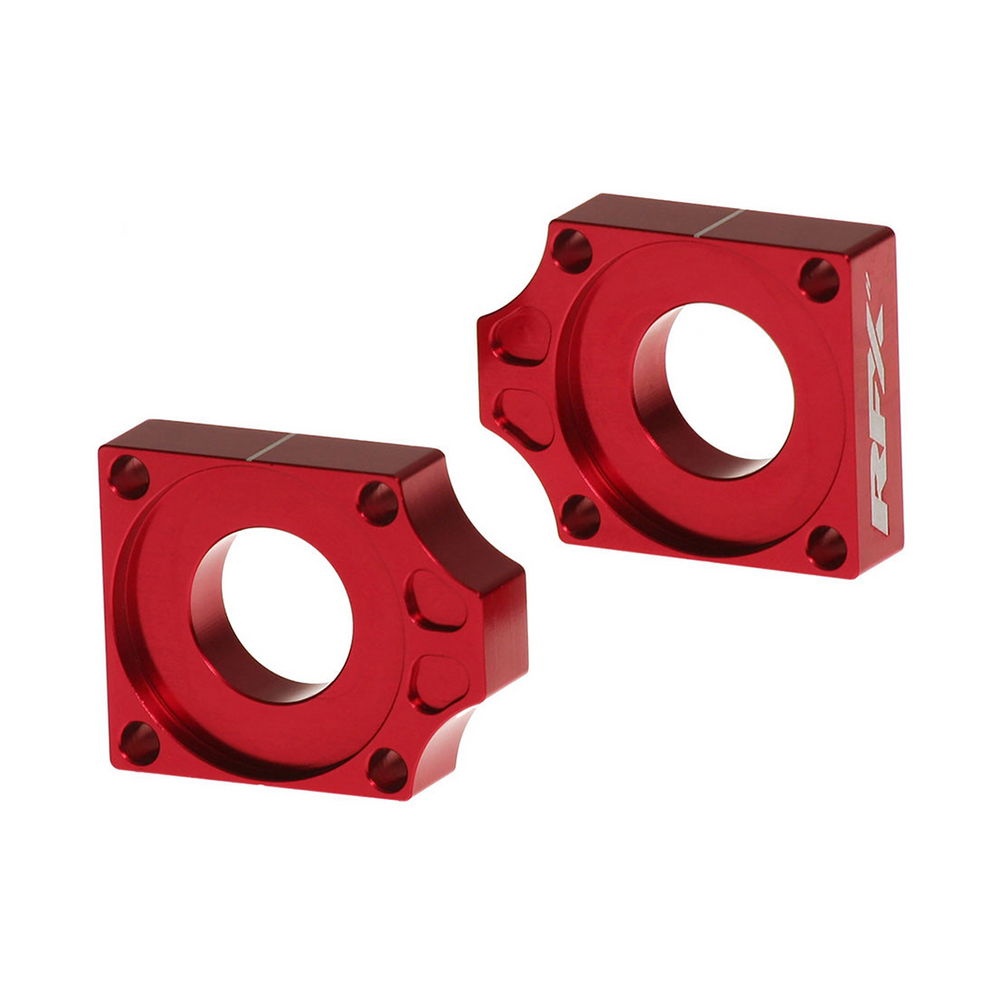 RFX REAR AXLE BLOCKS RED FANTIC/YAM