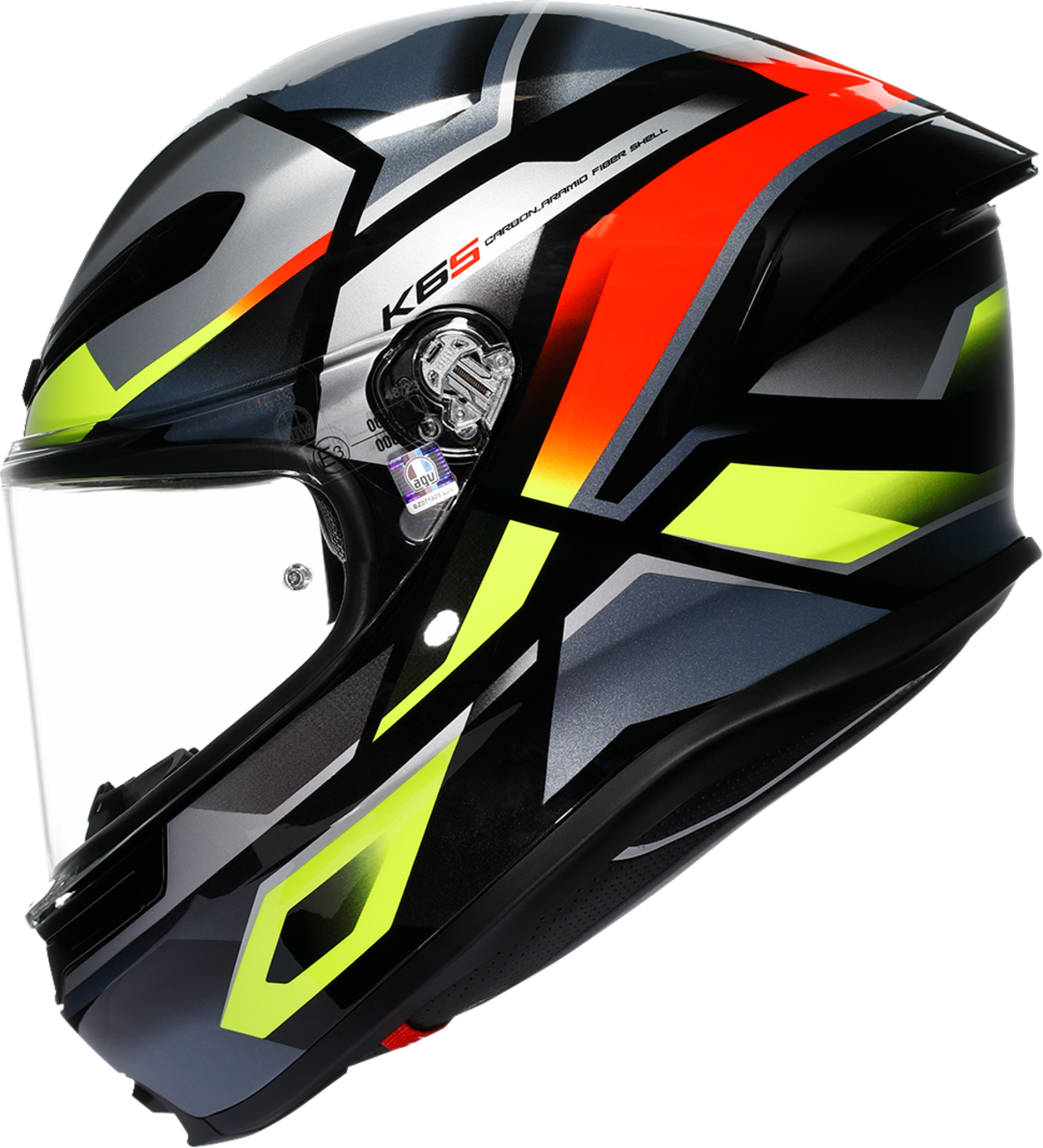 AGV K6 S Erazer Black/Red/Yellow Fluo Helmet