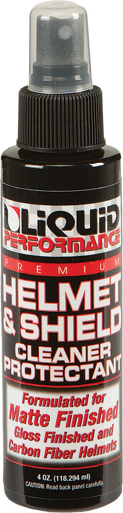 LIQUID PERFORMANCE HELMET & SHIELD CLEANER PROTECTANT 4 OZ