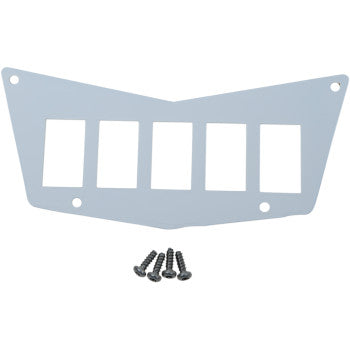 Moose Offroad Center Dash Plate Dash Plate - 5 Switch - White
