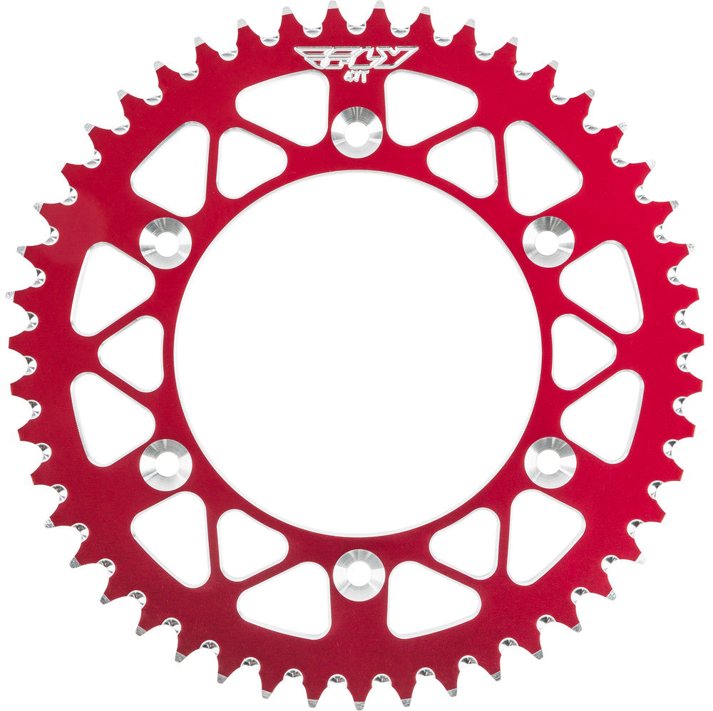REAR SPROCKET ALUMINUM 47T-520 RED HON