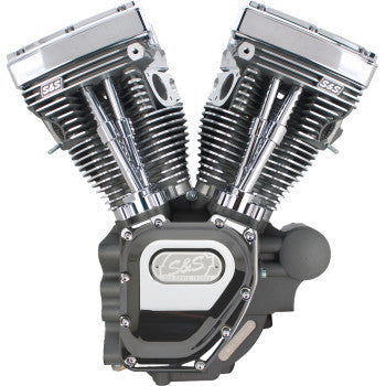 S&S Cycle T124 High Compression Long Block Engine - Touring