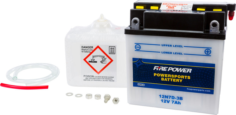 Fire Power Battery W/Acid 12N7D-3B 12V - Yamaha