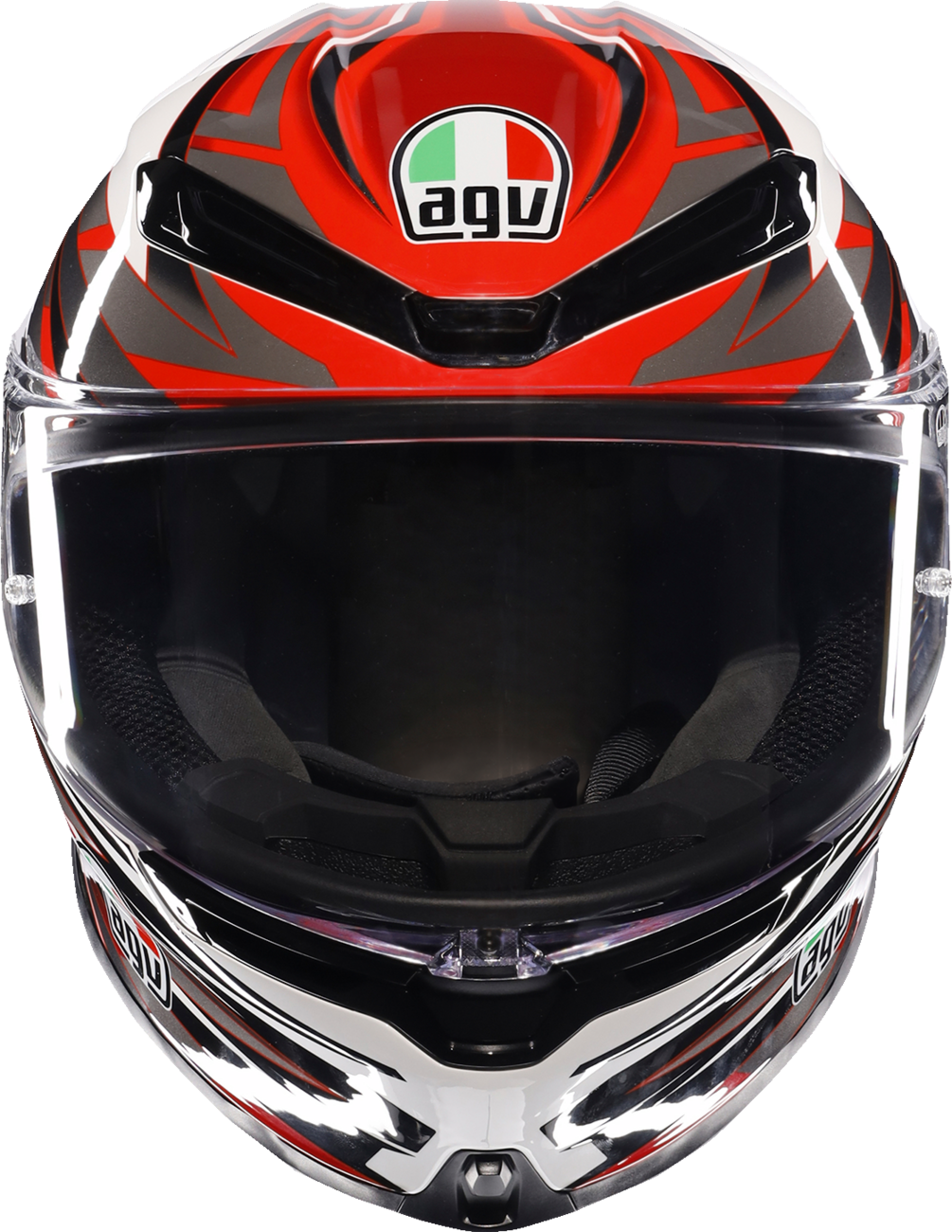 AGV K6 S Reeval White/Red/Gray Helmet