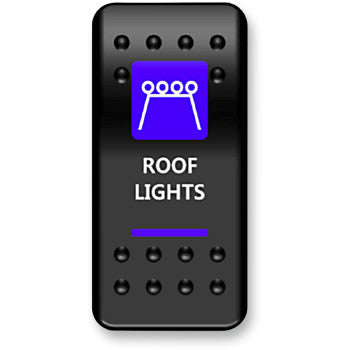 Moose Offroad Rocker Switch Rocker Switch - Roof Light - Blue