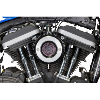 S&S Cycle Air Stinger Stealth Air Cleaner Kit - Black Chrome Ring