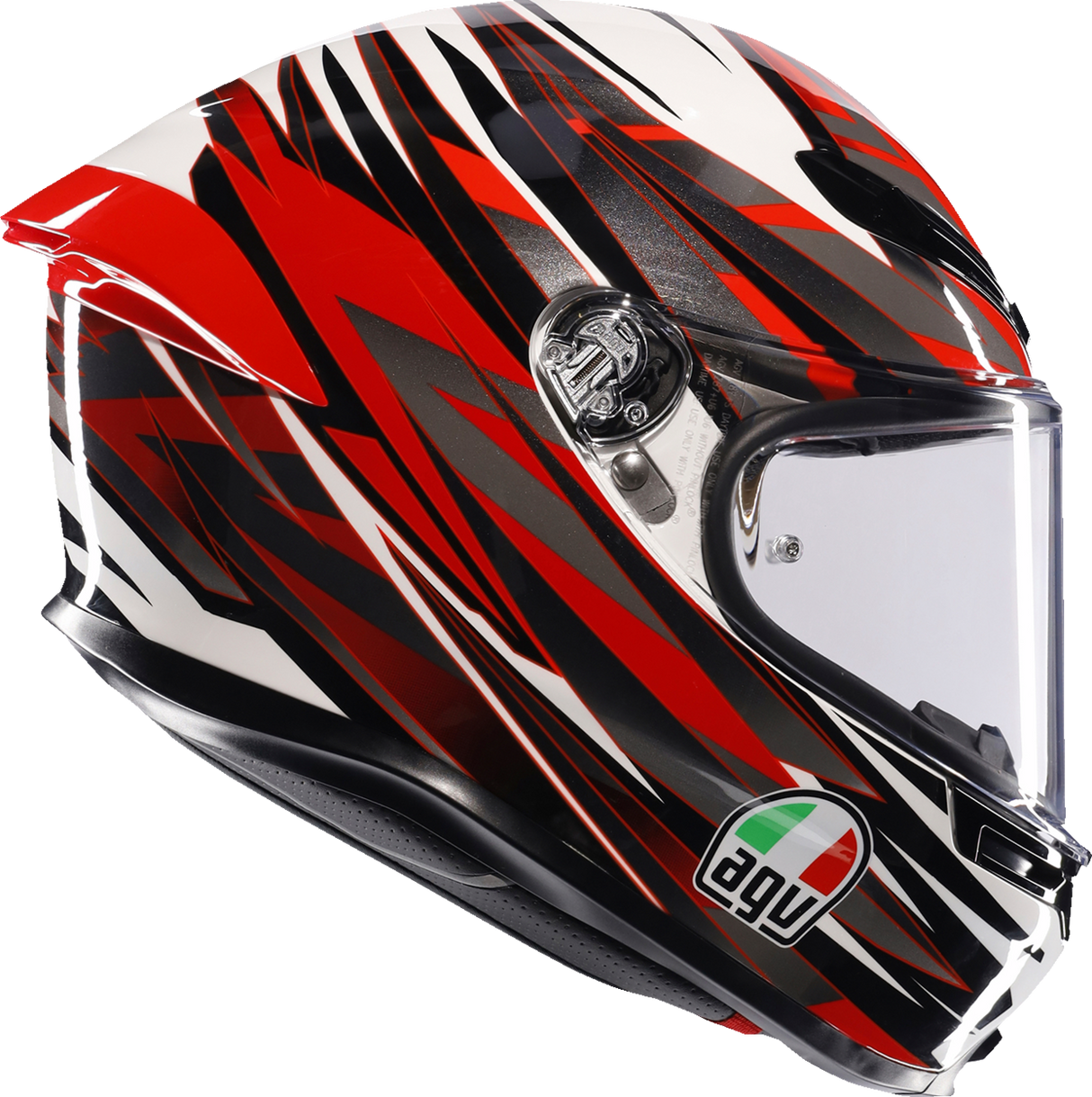 AGV K6 S Reeval White/Red/Gray Helmet