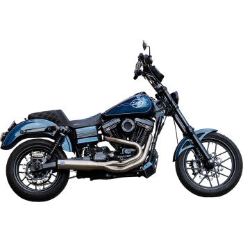 S&S Cycle 2-into-1 Qualifier Exhaust System - Brushed