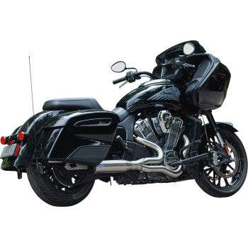 S&S Cycle 2-into-1 Qualifier Exhaust System - 50-State - Brushed - Stainless Steel