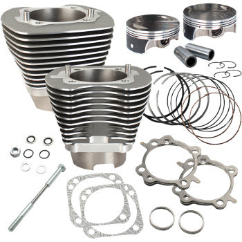 S&S Cycle 124" Big Bore Cylinder Kit - Stone Gray - Twin Cam
