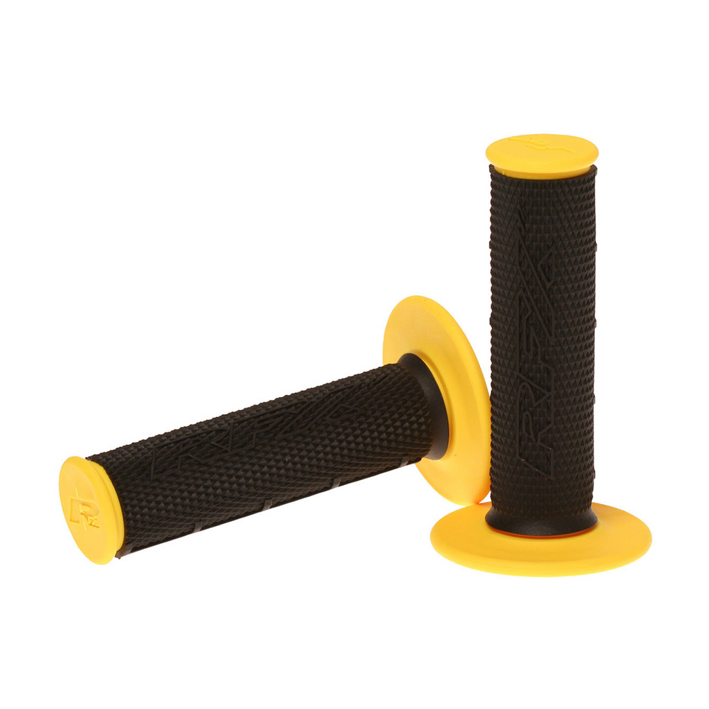 RFX DUAL COMPOUND GRIPS YELLOW WITH BLACK CENTER