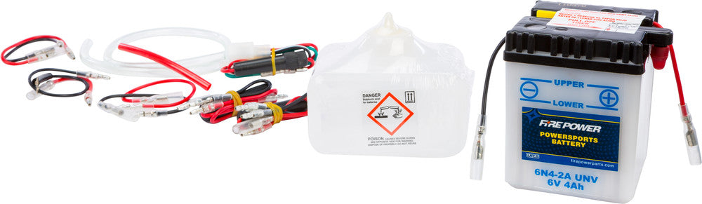 Fire Power Battery W/Acid 6N4-2A UNV 6V