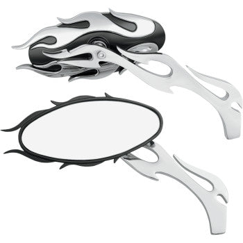 Flame Oval Mirrors